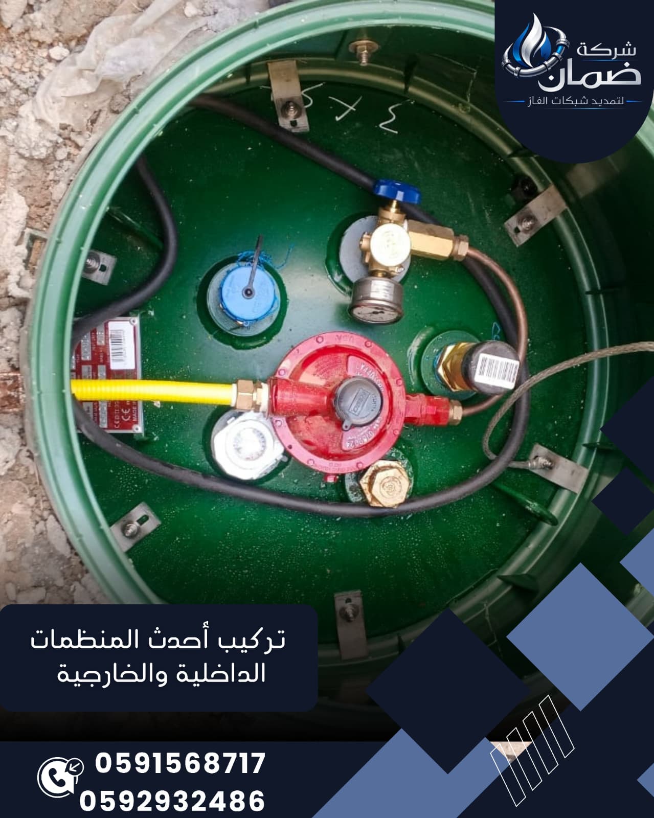 منظم الغاز الداخلي والخارجي ما الفرق وأيهما يناسب منشأتك؟